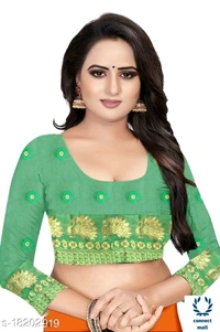 COTTON BASED JACQUARD SAREES  - Saree Length Size-5.5, Blouse Length Size-0.8, Cotton Silk, Zari Woves, Pack of :1